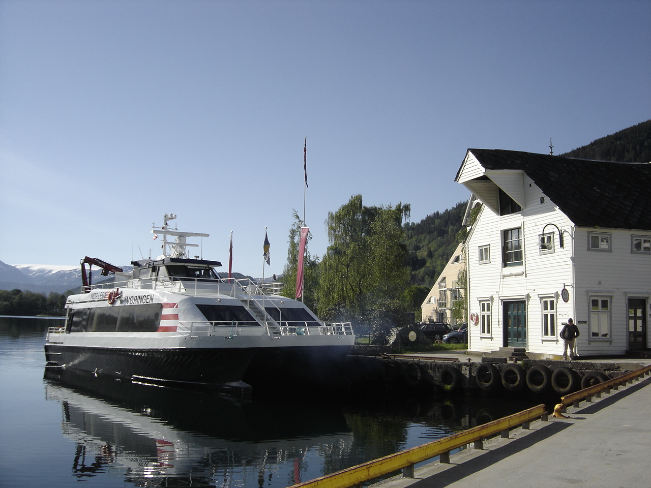 MS Vøringen at the quay in Norheimsund. © Anne Gullbjørg Digranes